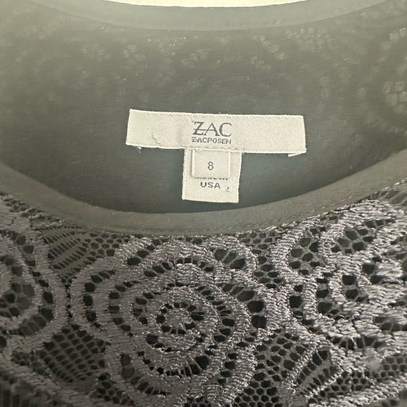 Zac Posen Black Lace Maxi Dress - Picture 6 of 6